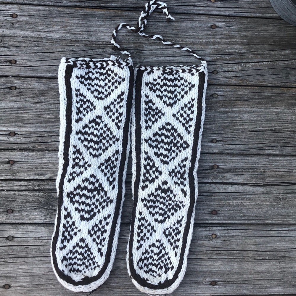 Handmade Knit Stocking Slippers